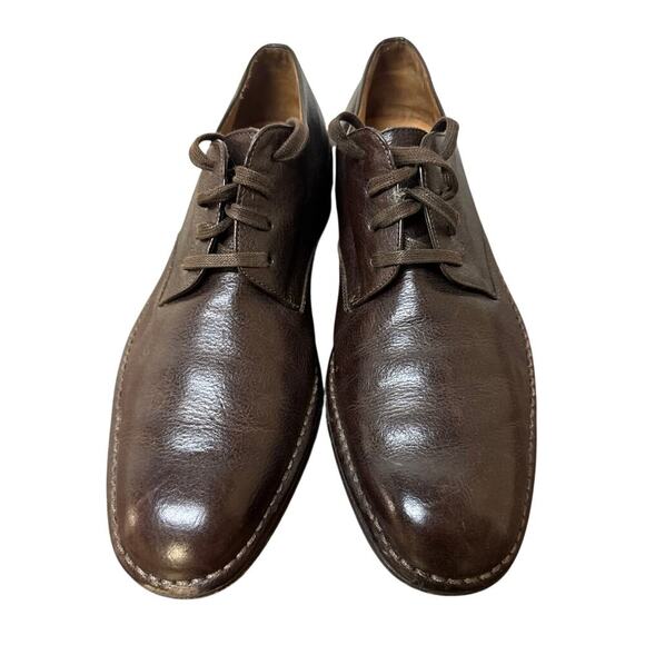 John varvatos Italian leather men’s shoes size 10.5 dress shoes brown leather main image 5